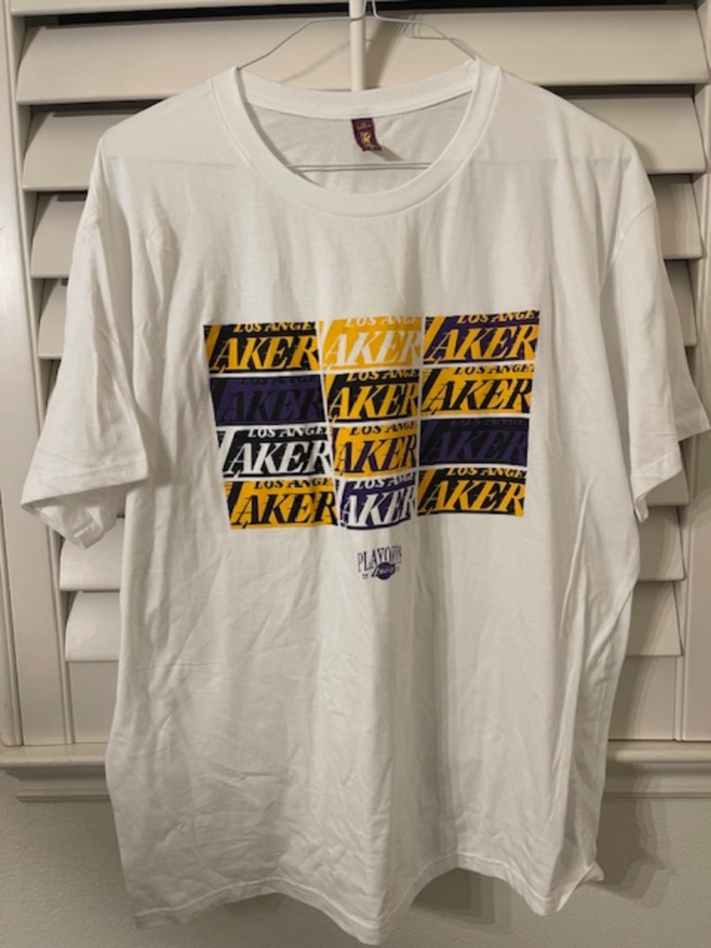 Los Angeles Lakers 2026 Playoff T--Crypto.com Arena Giveaway 5/9/26--NEW--XL